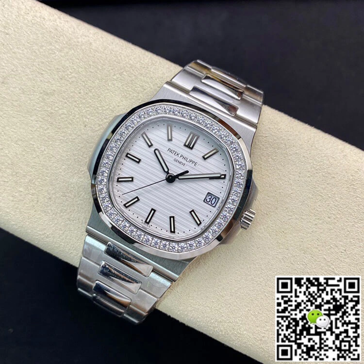 Patek Philippe Nautilus 5713 1G-010 PPF Factory 1:1 Best Edition Replica Watch V4 White Dial Swiss Cal.324 SC